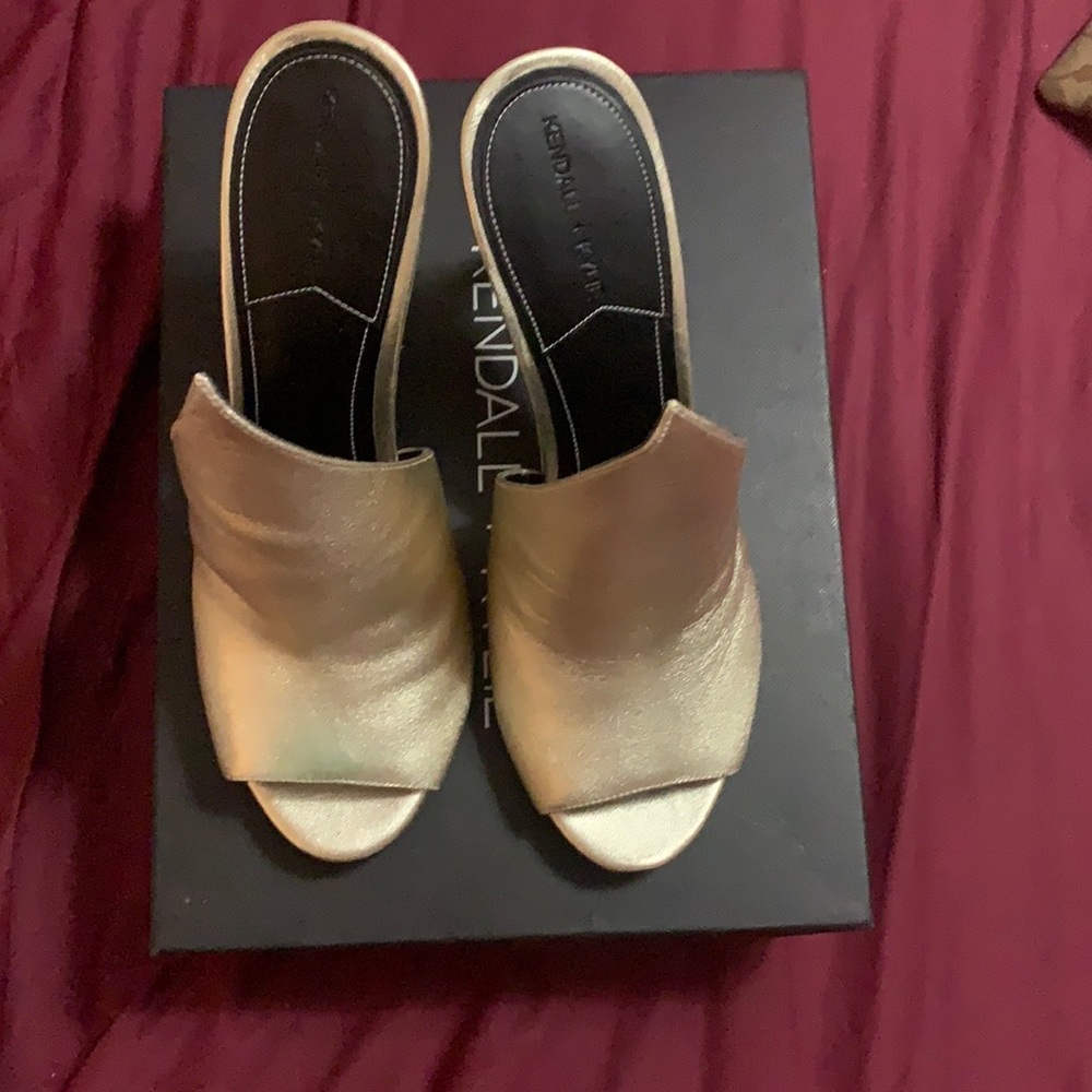 Kendall + Kylie Gold stiletto heels